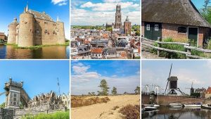 6 pictures of places that can be visited on a day trip from Den Bosch